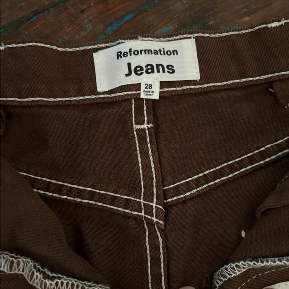 Reformation cowboy shorts brown - Picture 2 of 4